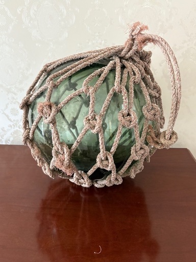 クラインレイド☆オブジェ☆置物☆小物入れ☆玉ねぎ型☆ ガラスの浮き玉インテリアオブジェ (Art 糸織) 竜ケ水の