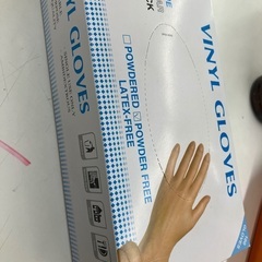 塩化ビニルまたはニトリルの医療用手袋　1箱の画像