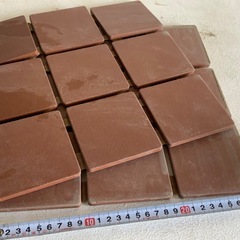 イナックス 外装タイル 9枚 ×2シート 茶色の画像