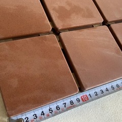 イナックス 外装タイル 9枚 ×2シート 茶色の画像