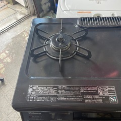 パロマ　二口ガステーブル　2017年製　都市ガス　左強火　IC－N86BKR　一か月保証付き　【リサイクルショップ道楽屋】の画像