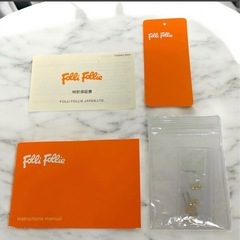 FOLLI FOLLIE フォリフォリ レディース WF5G081BDS 箱付き 取扱説明書付き 腕時計 ゴールド 自宅保管品 現状品 中古品販売の画像