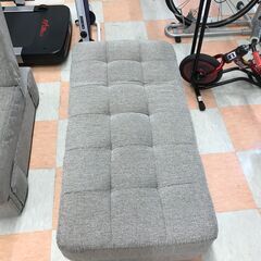 【ｼﾞｬﾝｸﾞﾙｼﾞｬﾝｸﾞﾙ金沢店】ソファー3人用 グレー W(幅)155.0cm×D(奥行き)75.0cm×H(高さ)80.0cm ※クリーニング済みの画像