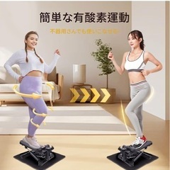MEE GOO ステッパー 筋トレ 有酸素運動 静音 運動器具 足踏み健康器具 転倒防止保護装置 フィットネス 室内 自宅トレ オフィス ミニステッパー コンパクト ダイエット器具 ながら運動 負荷調整 最大承重量100kg エクササイズバンド＆滑り止めマット付き ブラックの画像