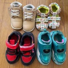 【14〜15cm】子ども靴 4足セットの画像