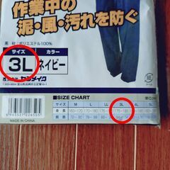 新品未使用　レインスーツ　3L　上下セットの画像