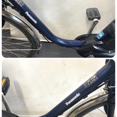 1年保証 送料無料　パナソニック　ビビ　26インチ　紺色　電動アシスト自転車 g801の画像