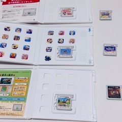 3DSソフト６本セット(とび森・カービィ・ディズニー・モンハン４)の画像