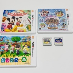 3DSソフト６本セット(とび森・カービィ・ディズニー・モンハン４)の画像