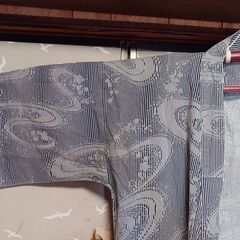 浴衣　白地・男性向けの画像