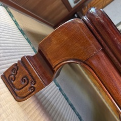 木目　レトロ　ローテーブル
の画像