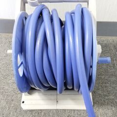 △ B ホースリール 長さ約 18m46cm 放水未確認 部品欠品あり 現状渡しの画像