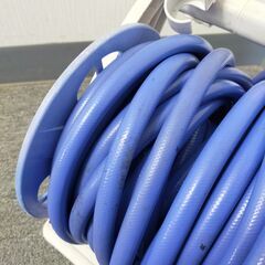 △ B ホースリール 長さ約 18m46cm 放水未確認 部品欠品あり 現状渡しの画像