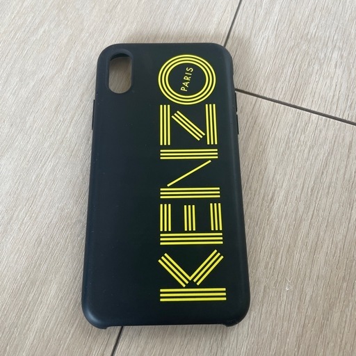 KENZO iPhone X/XS用ケース ブラック/イエロー (やす) 本郷の