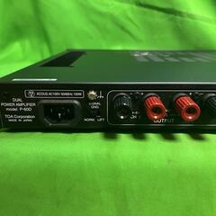 TOA DUAL POWER AMPLIFIER P-60D パワーアンプ 通電確認済み@Yの画像