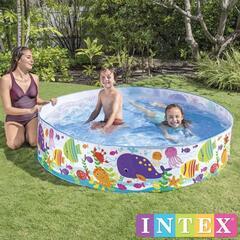 【新品同様】INTEX(インテックス) オーシャンプレイスナッププール 円形 183×38cmの画像
