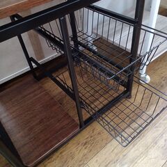 ★リユースのサカイ水戸店★レンジラック木目調H100.5×D46×W60クリーニング済みMT5061の画像