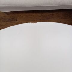★リユースのサカイ水戸店★丸テーブルホワイトH74.5×D×W60クリーニング済みMT5063の画像