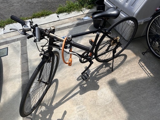 ⭐︎栃木県引き取り⭐︎CINOVER クロスバイク （ジャンク品） 無料/自転車/クロスバイク/黒色/軽量 (Tetsujin) 西武柳沢の