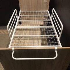 【コンテナ保管中】【展示品・未使用品】子供用システムベッド3点セット[ベッドフレーム＋学習机＋チェスト] 💳自社配送時🌟代引き可💳※現金、クレジット、スマホ決済対応※【送料に設置込】の画像