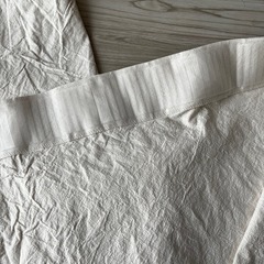 無地無印　綿洗いざらし平織ノンプリーツカーテンの画像