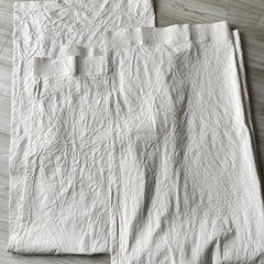 無地無印　綿洗いざらし平織ノンプリーツカーテンの画像
