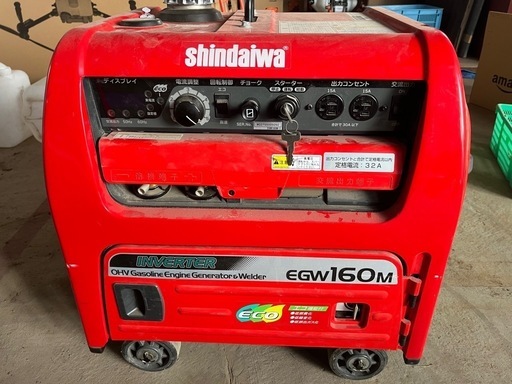 【引き取れる方限定】【値段交渉OK】新ダイワエンジンウエルダーEGW160M-i