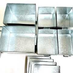 無印良品 トタンボックス 大2個 小4個セットの画像