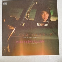 菊池桃子 Broken Sunset ブロークン・サンセット EDEN of Galaxy エデンオブギャラクシー 非売品？ LP盤サイズ フィルム vap 中古品の画像