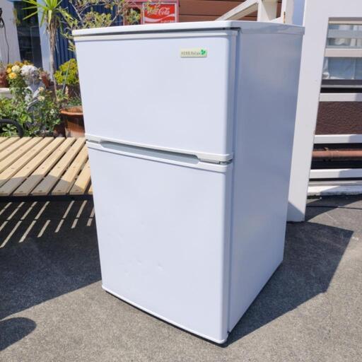 名古屋　愛知　kdn99♦︎2ドア冷蔵庫　TOSHIBA 洗濯機　愛知県 中古 単身用冷蔵庫 ヤマダ電機 90L 2ドア YRZ-C09B1 2016年製