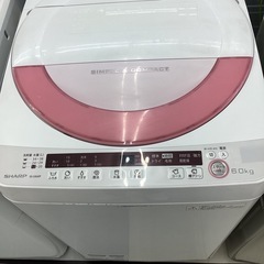 🧺春日市🧺6kg洗濯機🧺SHARP🧺シャープ🧺ピンク🧺3〜4人用🧺2015年製🧺ES-GE60P🧺定価37,000円🧺No4477の画像