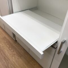 ★リユースのサカイ春日部店★KJ11117  レンジ台 ホワイト H89×W90×D40 クリーニング済みの画像