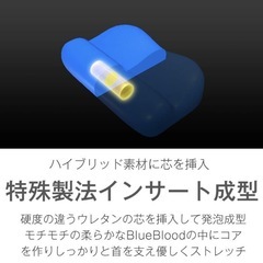 ストレートネック 首こり BlueBloodコアピロー タントラ 首枕 首 サポートストレッチ スマホ首 頭痛 横向き寝 快眠枕 の画像
