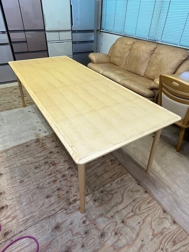 高級家具!! 現状渡しのため激安大特価!! マルニコレクション 日本製  8人掛け ダイニングテーブル ミーティングテーブル 食卓テーブル 作業台にもおすすめ!!