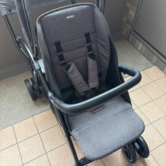【ほぼ未使用/値下げ相談OK！】カトージベビーカー2Seater next ブラックチェックの画像