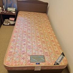 シングルベッド(中古)スプリングマット含むの画像