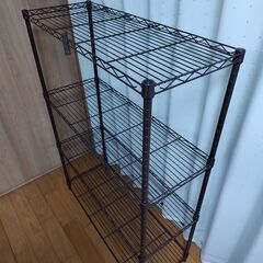 中古美品　スチール棚 (ブラウン)の画像