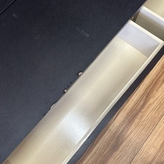 ダブルベッド　140cm マットレス付き　引き出し付きの画像