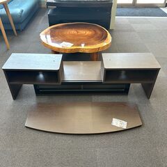 店頭引き渡し 中古 テレビ台 テレビボード 木製 家具 ブラウンの画像