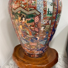 有田焼 大花瓶 約130センチ 定価60万 の画像