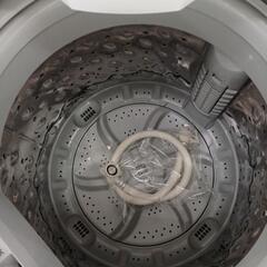 【ドリーム尾浜店】5.0kg洗濯機　アイリスオーヤマ　IAM-T502EN　2020年製　※ヤケ　キズあり　高さ(H)92×幅 (W)55.5×奥行(D)52.5(cm)の画像