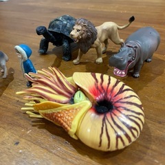 動物のフィギュア6点の画像