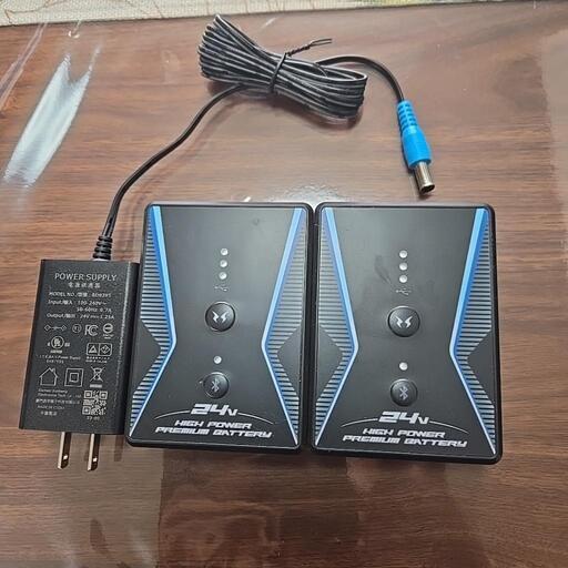 サンエス　24vバッテリー　RD9390 中古 サンエス 24V仕様 RD9390 バッテリー 2個セット 空調風神服