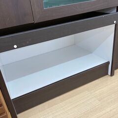 ★ジモティ割引あり★【リユースのサカイ野々市店】扉付きラック　茶 W(幅)59×D(奥行き)42×H(高さ)180 ※クリーニング済みの画像