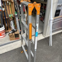 Pica Kステップ はしご兼用脚立 K-120 4段 アルミ 折りたたみ　作業 踏み台 ステップ 梯子 はしご長さ2450㎜ 軽作業用 中古品 ③の画像