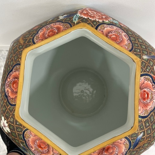 有田焼 飾り壺 台座込 約70センチ (GZC) 水巻のインテリア雑貨
