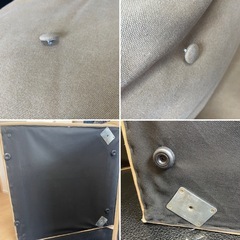 ソファ　美品　幅142cm キャンバス　一人暮らし　二人暮らし　ローソファ　　の画像
