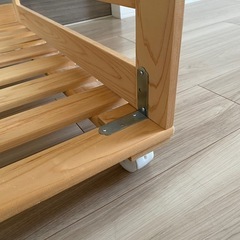 ひのきすのこワゴン 押入れ収納 布団収納2点の画像