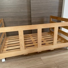 ひのきすのこワゴン 押入れ収納 布団収納2点の画像