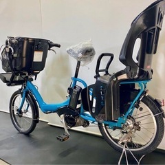 1年保証 送料無料　新品部品　ブリヂストン　20インチ　黒色　電動アシスト自転車 1年保証 送料無料 新品部品多数ブリヂストン20インチ3人乗り